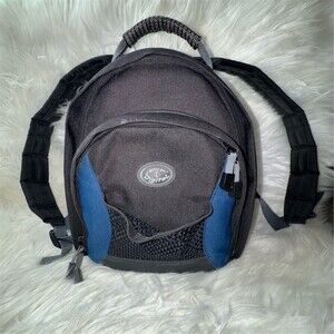 Tamrac Camera Backpack Bag Black/Blue Padded Straps Zippered Compartments Travel